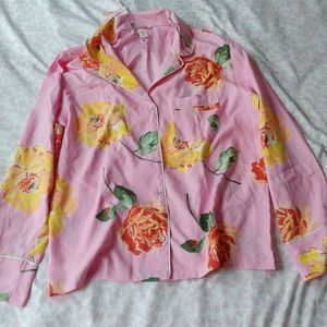 VS pink floral pajama set NWT